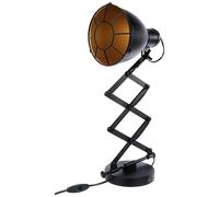 Eglo Applique Murale Treburley 1 Ampoule Murale Industrial Vintage Rétro Applique Murale Intérieure en Acier Lampe de Salon en Noir Doré Lampe Murale avec Interrupteur Douille E27