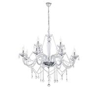 Eglo Basilano 1 Suspension en Acier 40 W Chromé Suspension 12 Ampoules Chrom