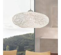 Suspension CAMPILO 1 ampoule blanc Diamètre 45 Cm abat jour blanc Multicolore