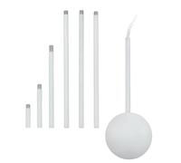 Eglo Conduit de câble Extention, guide de câble en acier, couleur : blanc, longueur : de 320 à 1 570 mm