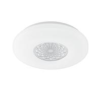 EGLO connect LED Plafonnier Capasso-C, Smart Home Plafonnier, Applique murale avec motifs, Ø : 34 cm, intensité lumineuse variable, Lampe, nuances de blanc et couleurs réglables