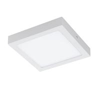 Eglo connect LED plafonnier Fueva-C, Smart Home, métal moulé, plastique | blanc, 22,5x22,5 cm, dimmable, tons blancs et couleurs réglables