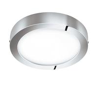 Eglo connect LED plafonnier Fueva-C, Smart Home, métal moulé, plastique | chrome, Ø 30 cm, dimmable, réglage blanc et couleurs RVB, IP44
