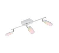 Eglo connect LED Plafonnier Palombare-C, lampe de plafond 3 flammes Smart