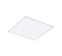 Eglo connect LED Plafonnier Turcona-C, 1 flamme, acier, aluminium, plastique blanc, télécommande, variation température couleur (chaud-froid), RGB, dimmable, L x l 59,5 cm
