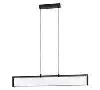 EGLO connect LED suspension Valdelagrano-C, 1 flamme, acier, bois, textile
