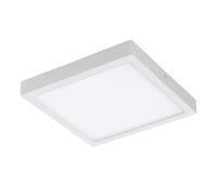 Eglo CONNECT Plafonnier LED FUEVA-C, lampe de plafond Smart Home, matériau : métal moulé, plastique, couleur : blanc, Ø : 12 cm, dimmable, tons blancs et couleurs réglables