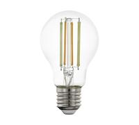 Eglo connect.z ampoule filament LED E27 connectée, A60, Matter, ZigBee, app et commande vocale Alexa, dimmable, blanc chaud - froid, 1055 lumens, 8 watts, lampe vintage