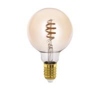 Eglo connect.z Ampoule LED E27 connectée, G95, ZigBee, contrôlable par appli et commande vocale, dimmable, blanc chaud - froid, 360 lumens, 5 watts, ambré, design vintage