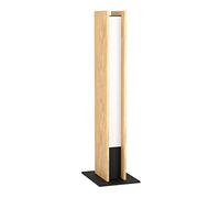 Eglo connect.z Lampe de chevet LED connectée Anchorena-Z, FSC100HB, luminaire pour table ZigBee en bois contrôlable par application et commande vocale Alexa, blanc chaud - froid, RGB, dimmable