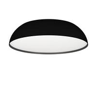 Eglo connect.z Lampe de plafond LED connectée Tollos-Z, plafonnier rond contrôlable par application et commande vocale Alexa, blanc chaud - froid, RVB, dimmable, spot en métal noir, Ø 55 cm