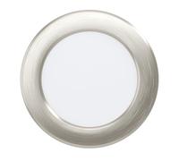 Eglo connect.z Lot de 3 spots LED encastrables Fueva 6-Z, jeu de lampes encastrées pour salle de bains, Ø 12 cm, ZigBee, app et Alexa, blanc chaud - froid, dimmable, argenté, IP44