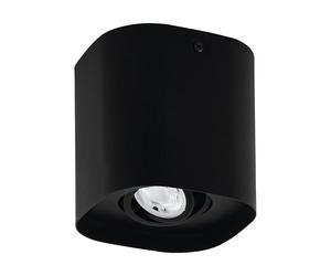 Eglo connect.z Luminaire plafonnier LED connecté Caminales-Z, 1 spot, lampe de plafond intelligente ZigBee contrôlable par appli et commande vocale, blanc chaud - froid, RGB, dimmable, GU10