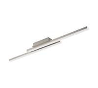 Plafonnier connecté FRAIOLI-Z LED 2X17W en aluminium nickel mat 1055x120x65mm