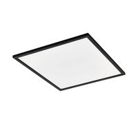 Eglo connect.z Panneau LED connecté Salobrena-Z, plafonnier 59,5 cm, lampe de plafond intelligente ZigBee contrôlable par appli et commande vocale, blanc chaud - froid, dimmable, noir