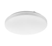 Eglo connect.z Plafonnier LED connecté Frania-Z, ZigBee, App et commande vocale Alexa, blanc chaud - froid, RGB, lampe de plafond à intensité variable, métal blanc et plastique, Ø 31 cm