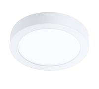 Eglo connect.z Plafonnier LED connecté Fueva-Z, Ø 21 cm, lampe de plafond ZigBee pour salle de bains, contrôlable par appli et commande vocale, blanc chaud - froid, dimmable, blanc, IP44