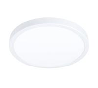 Eglo connect.z Plafonnier LED connecté Fueva-Z, Ø 28,5 cm, lampe de plafond ZigBee pour salle de bains, contrôlable par appli et commande vocale, blanc chaud - froid, dimmable, blanc, IP44