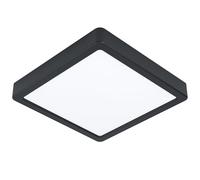 Eglo Plafonnier LED connecté Fueva-Z 21 cm ZigBee dimmable IP44 noir blanc chaud-froid