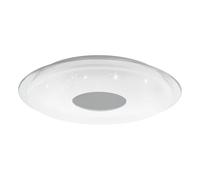 Eglo Plafonnier LED connecté Lanciano-Z Ø45 ciel étoilé, appli, commande vocale, blanc chaud-froid