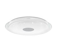 EGLO connect.z Plafonnier LED connecté Lanciano-Z, Ø 77 cm, lampe de plafond ZigBee, luminaire ciel étoilé contrôlable par appli et commande vocale, blanc chaud - froid, dimmable