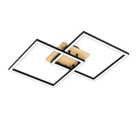 Eglo connect.z Plafonnier LED connecté Lomaltas-Z, lampe de plafond carrée, ZigBee, contrôlable par application et commande vocale Alexa, réglable, blanc chaud -froid, certifié FSC