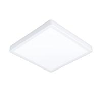 Eglo connect.z Plafonnier LED connecté pour salle de bains Fueva 6-Z, 39 x 39 cm, ZigBee, App et commande vocale Alexa, blanc chaud-blanc froid, intensité lumineuse variable, blanc, IP44