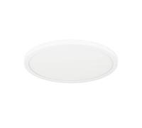 EGLO connect.z Plafonnier LED connecté Rovito-Z, Ø 29,5 cm, lampe de plafond contrôlable par appli et commande vocale Alexa, blanc chaud - froid, rétro-éclairage RGB, dimmable, blanc