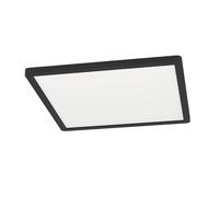 EGLO connect.z Plafonnier LED connecté Rovito-Z, lampe de plafond contrôlable par appli et commande vocale Alexa, blanc chaud - froid, rétro-éclairage RGB, dimmable, Noir, 29,5 cm