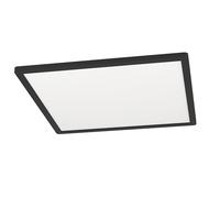 Eglo connect.z Plafonnier LED connecté Rovito-Z, lampe de plafond contrôlable par appli et commande vocale Alexa, blanc chaud - froid, rétro-éclairage RGB, dimmable, Noir, 42 cm