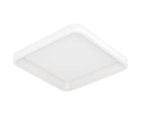 Eglo connect.z plafonnier LED Loretello-Z, lampe de plafond dimmable, ZigBee, Matter, contrôle app et vocal Alexa, blanc chaud-froid, RGB, blanc, 35x35 cm