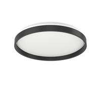 Eglo connect.z Plafonnier LED Moschettino-Z, lampe de plafond ZigBee + Matter, contrôle app et vocal Alexa, blanc chaud-froid, RGB, dimmable, noir-blanc, Ø 49,1 cm