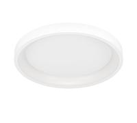 Eglo connect.z Smart-Home LED plafonnier Loretello-Z, lampe de plafond dimmable, ZigBee, Matter, contrôle app et vocal Alexa, blanc chaud-froid, RGB, blanc, Ø 35 cm