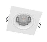 Eglo connect.z Spot LED encastrable Carosso-Z, lampe encastrée ZigBee, contrôlable par appli et commande vocale Alexa, blanc chaud - froid, RVB, dimmable, aluminium blanc mat, 9,3 cm