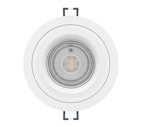 Eglo connect.z Spot LED encastrable Carosso-Z, lampe encastrée ZigBee, contrôlable par appli et commande vocale Alexa, blanc chaud - froid, RVB, dimmable, aluminium blanc mat, Ø 9,3 cm