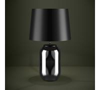 Lampe à poser CUITE E27 1X40W en verre noir transparent D350mm