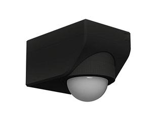Eglo Détecteur de Mouvement Detect Me 4 en Plastique Noir avec Capteur de Lumière Du Jour Ip44