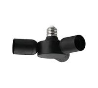 EGLO E27 répartiteur Rueda, répartiteur 3 en 1 E27 en plastique noir