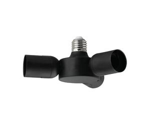 EGLO E27 répartiteur Rueda, répartiteur 3 en 1 E27 en plastique noir