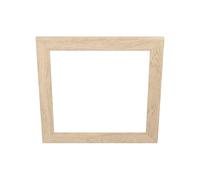 EGLO Encadrement décoratif pour plafonnier Salobrena 45 x 45 cm, accessoire carré en bois clair pour panneau LED
