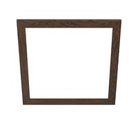 Eglo Encadrement décoratif pour plafonnier Salobrena 60 x 60 cm, accessoire carré en bois foncé pour panneau LED