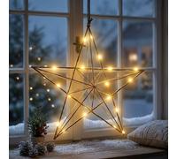 Eglo LED Étoile de Noël Décoration Lampe Halogen? en Laiton H 36 cm