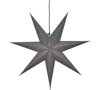 Eglo Étoile de Noël Frozen, décoration intérieure en papier à suspendre, déco lumineuse pour fenêtre grise, l'Avent 3D, murale salon, douille E14, 70 cm