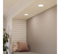 Luminaire encastrable FUEVA 5 IP44 LED 11W en acier blanc D166mm