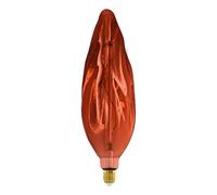 Eglo Grosse ampoule LED E27 filament spirale, lampe décorative à intensité variable, luminaire vintage en cuivre, 4 watts, 20 lumens, blanc chaud, 2000 K, L 34,5 cm