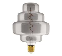 Eglo Grosse ampoule LED E27 filament spirale, lampe décorative Big Size à | intensité variable, luminaire vintage extra-large, verre fumé, 4 watts, 110 lumens, blanc chaud, 2000 K, L 29 cm