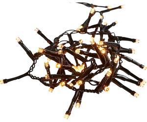 Eglo Guirlande Lumineuse Extérieure Dorée Blanc Chaud Éclairage de Noël pour Jardin Chaîne LED Plastique Noir Ambre IP44 1600cm