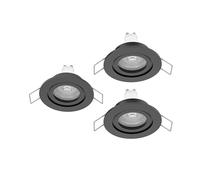 Eglo jeu de 3 spots LED encastrés Barranco, lampes de plafond à encastrer