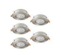 Eglo jeu de 5 spots LED encastrés Barranco, lampes à encastrer avec dip