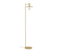 Eglo Lampadaire Escandell, luminaire intérieur à pied, lampe de salon élégante en métal laiton brossé, éclairage élégant avec douille E27, 156 cm